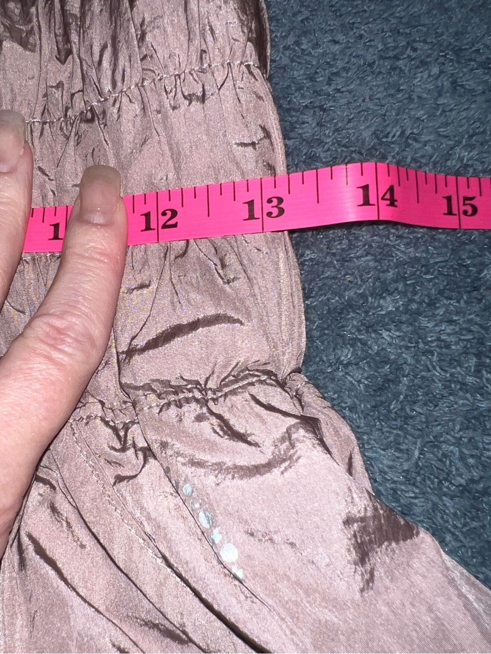 ⭐️LIKE NEW⭐️ FREE PEOPLE MOVEMENT~THE WAY HOME RUN SHORTS”~ Taupe/Rose Gold~M - Picture 10 of 14